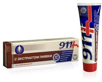 911 гель-бальзам для ног с экстрактом пиявки 100 мл.